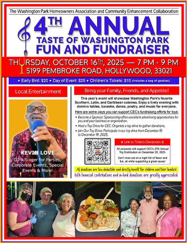 4th Annual Taste of Washington Park Fun & Fundraiser